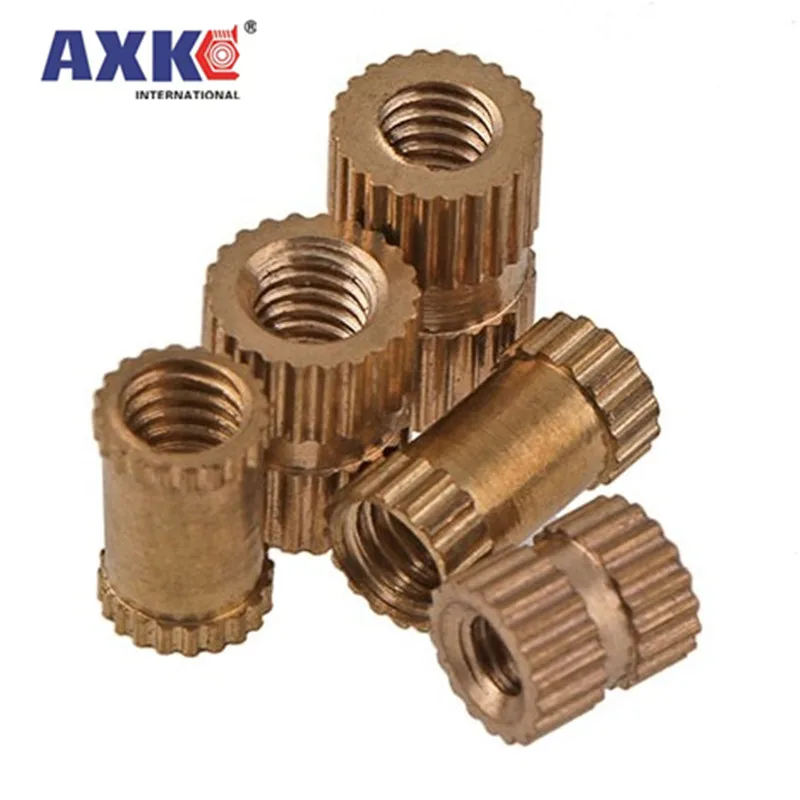 100 Inserts Filetés Laiton M2x4mm - Écrous Knurlés Pour Fixation Thermique