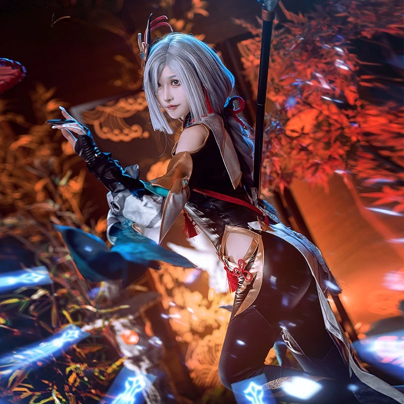 Shenhe ڽ ǻ  Genshin Impact Cosplay Liyue Cryo Shen ״  ĳ  ҷ ǻ