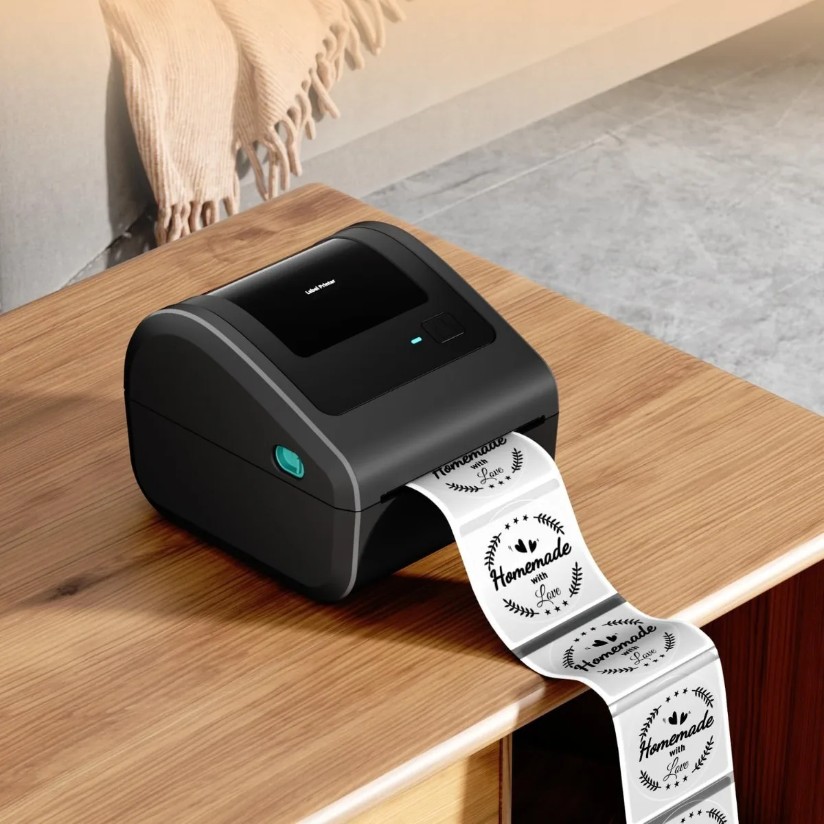 2 Inch Circle Transparent Thermal Labels，2" Round Thermal Printer Stickers，50*50mm Circle Sticker Labels for Thermal Printer