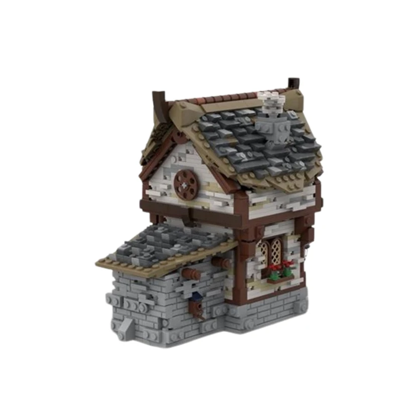 

Fast delivery MOC-66338 Medieval tavern small particle assembled building blocks building castle toy
