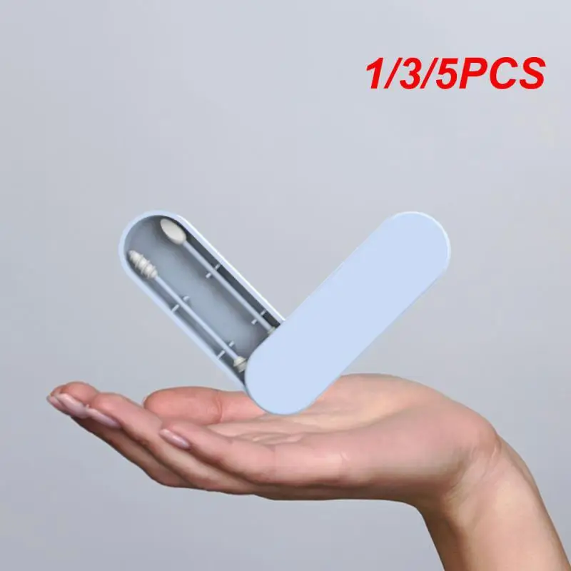 

1/3/5 шт., многоразовые силиконовые ватные палочки для ушей