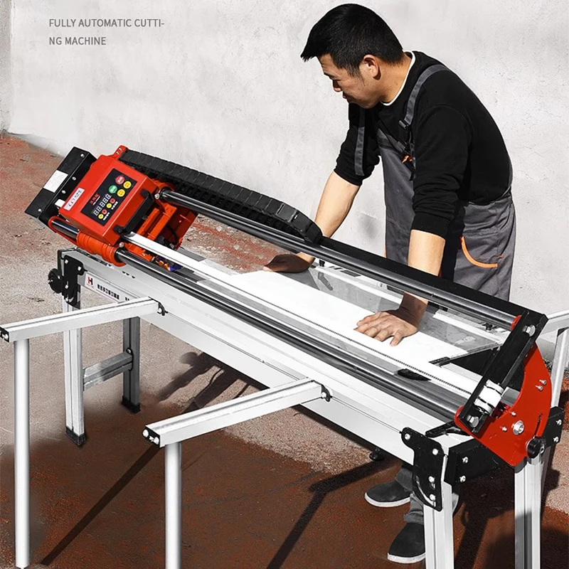 Multifunctional automatic ceramic tile cutter push knife infrared laser edging chamfering parquet slotting device