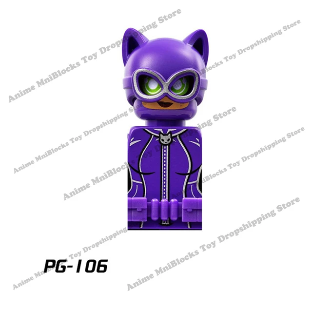 Movie Batman The Joker Harley Quinn Wonder Woman mini action toy figures building blocks Assemble bricks kid gifts WM6080 WM6100 PG106