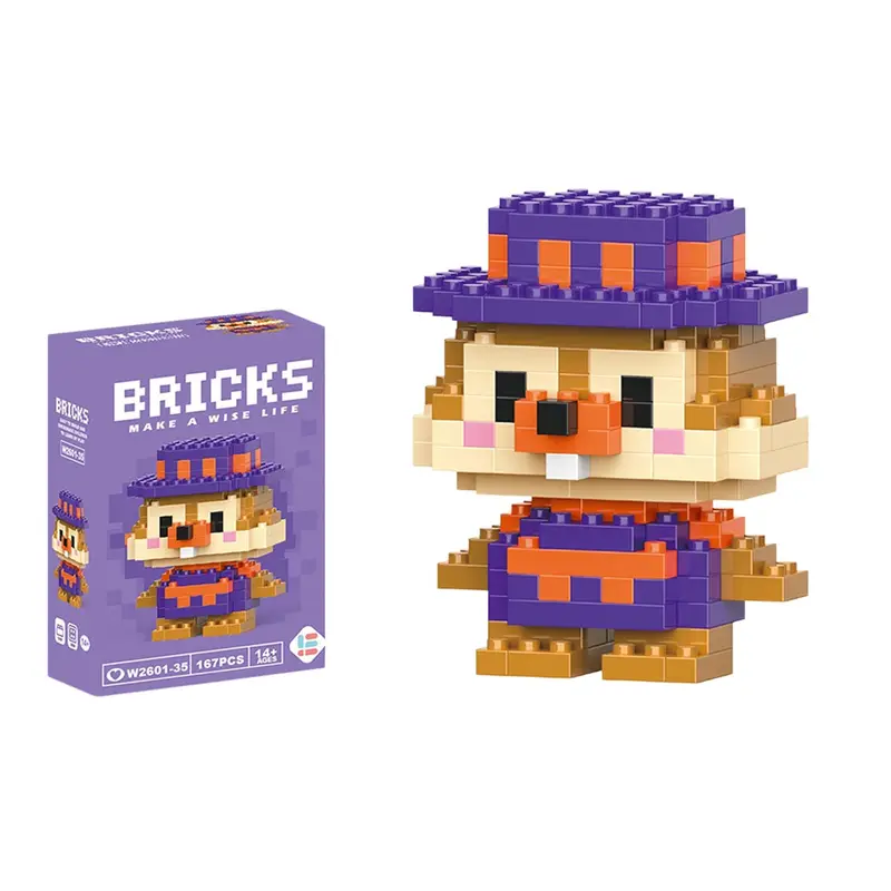 Disney 214 style Winnie LinaBell StellaLou Building Blocks Princess Cartoon Figrues Bricks Children's Assembly Toys Model Gift - Image 79