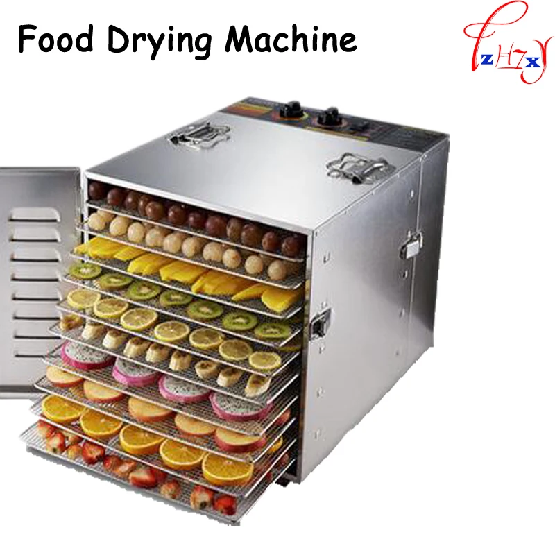 10 Tray 304 Stainless Steel Food Dehydrator Fruits Vegetables Meat Drying  Machine Pet Food Dryer Dehydrating Food Dryer 1pc - AliExpress