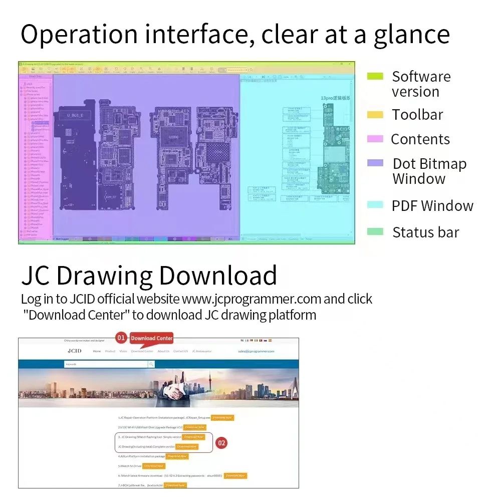 JCID Intelligent Drawing WUXINJI ZXW Tools Mobile Phone