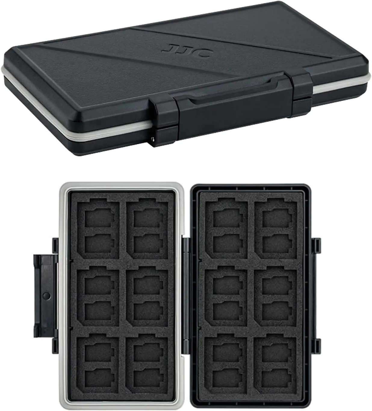 Carteira de Cartão de Memória Antichoque Resistente à Água Capa para Cartão de Memória 24 Micro sd Sdxc Sdhc tf 12 sd Sdxc Sdhc Card 36 Slots