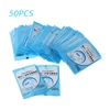 50 Pieces Portable Toilet Seat Covers Disposable Plastic Potty Seat Covers Travel WC Pad Toilet Mat Individually Wrapped R7UB 5
