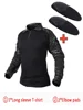 Men Clothing Uniform Tactical Shirts Combat Camo Hunting Shirts Pants Elbow/Knee Pads Suits Cargo Pants Men Wear-resisting 3