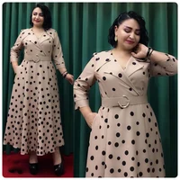 MAMADA L7628 New Fashion Style Print Long Dress African Women Clothing Dashiki Abaya Length 150CM Size L - XXXXL Included Belt 6