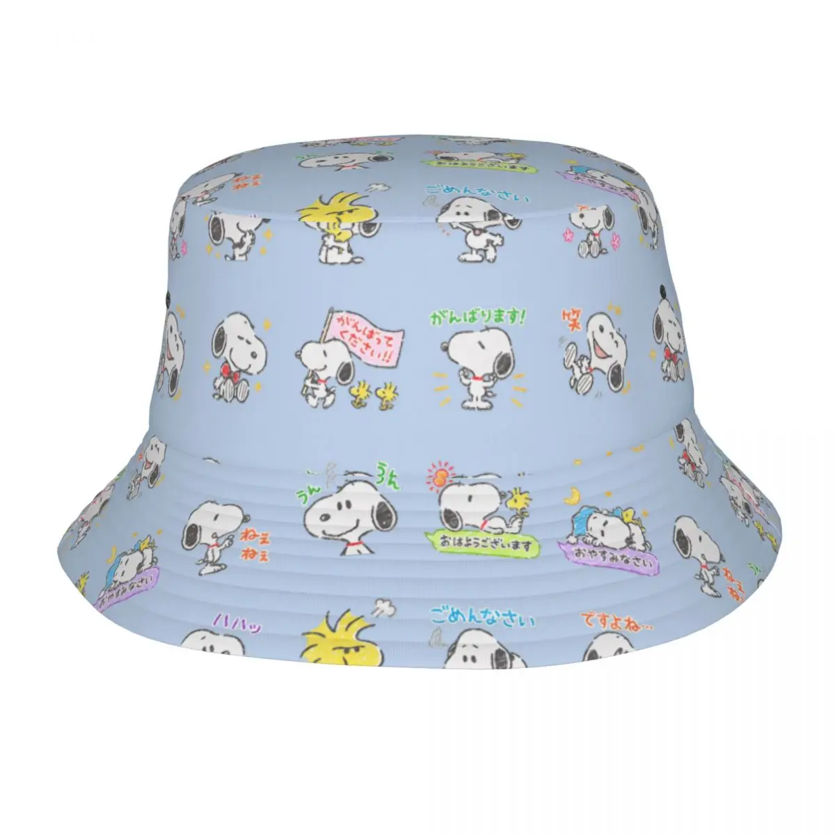 thumbnail image 1 of Sombrero de pescador con personajes de cómic de Peanuts para mujer y hombre, gorro de viaje con Snoopy, Charlie Brown, Linus y Lucy Bob, gorros para vacaciones, 1 of 5