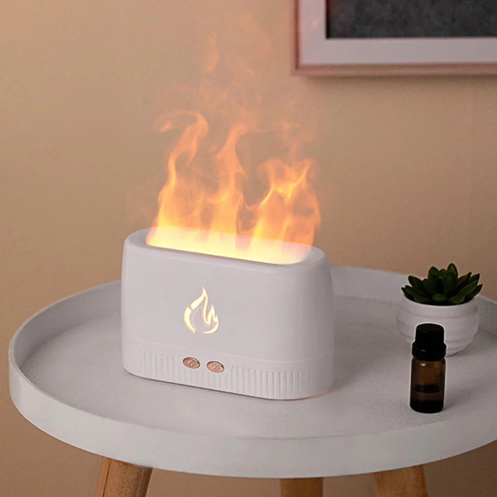 7 Colors Natural Rock Fire Flame Aroma Oil Diffuser Essential Oils