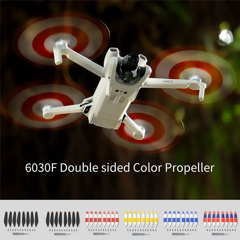 B50B-8개 6030F 프로펠러 DJI 미니 3 블루용 컴팩트하고 저소음 날개 프로펠러