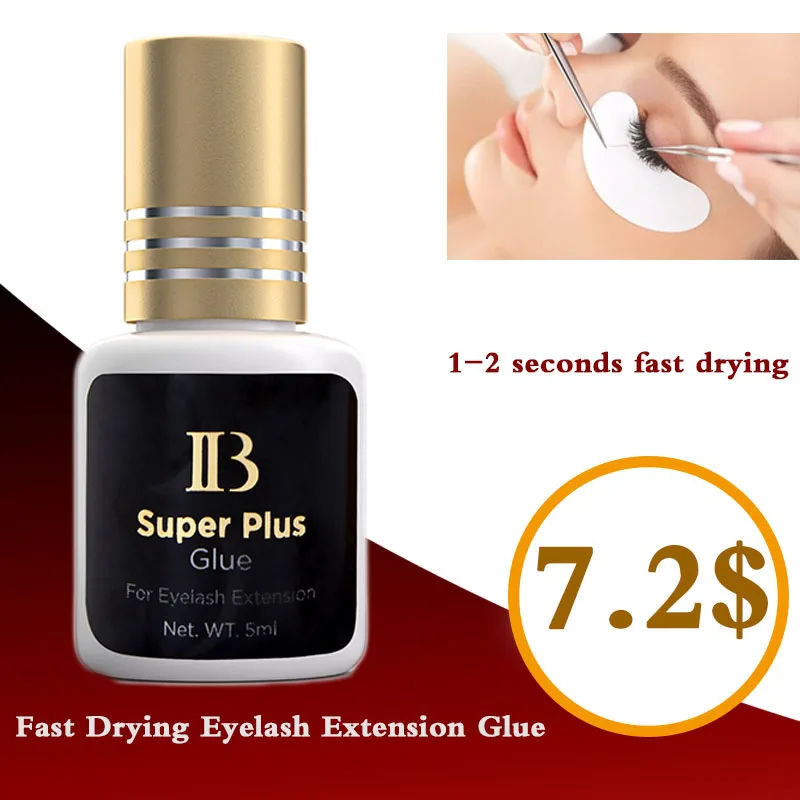 

1 Bottle IB Super Plus Glue For Eyelash Extensions Korea Beauty Health Black Cola Gold Cap Eyelash Lash Eyes False Tools 1-2s