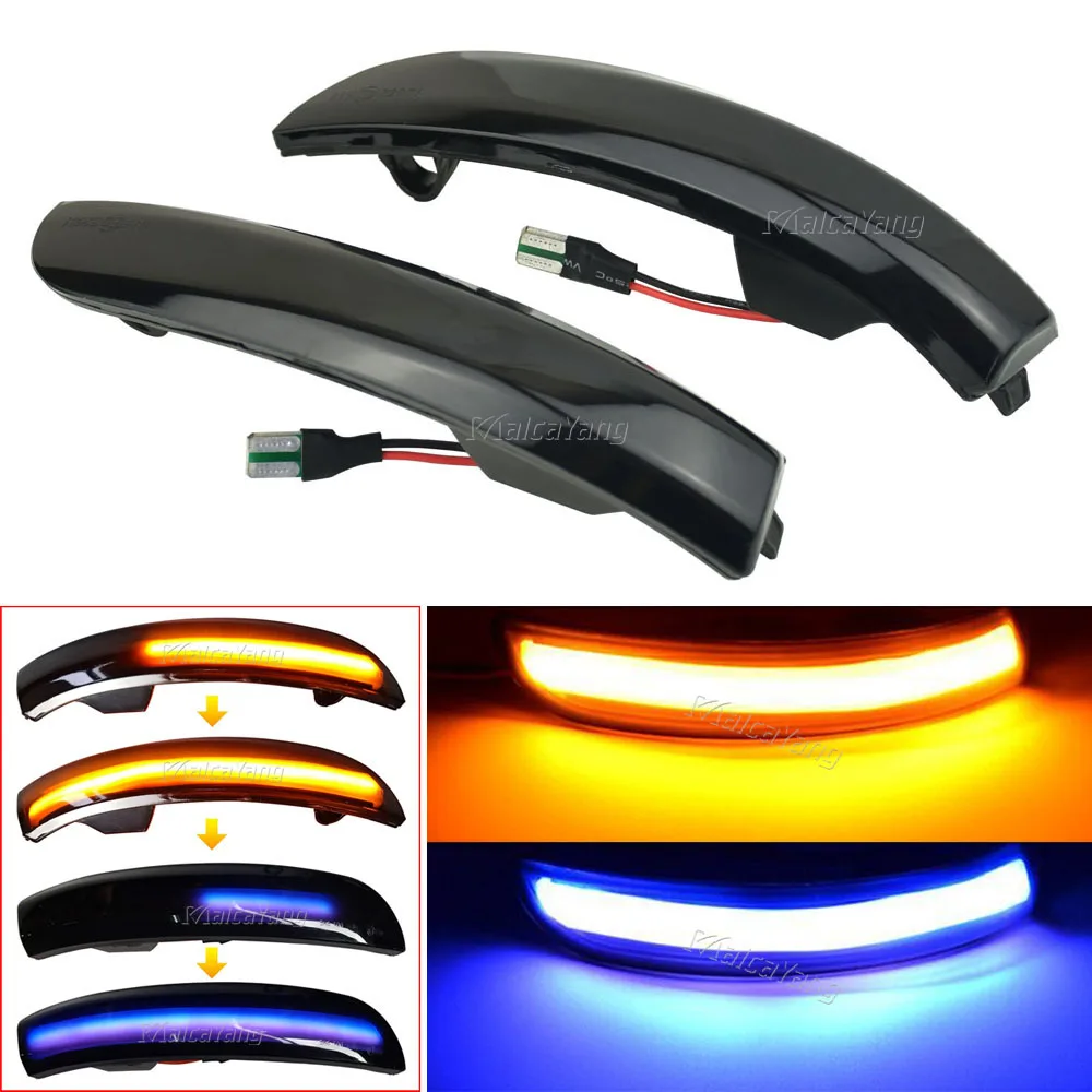 2pcs LED Side Mirror Lights Indicator Flasher Dynamic Turn Signal