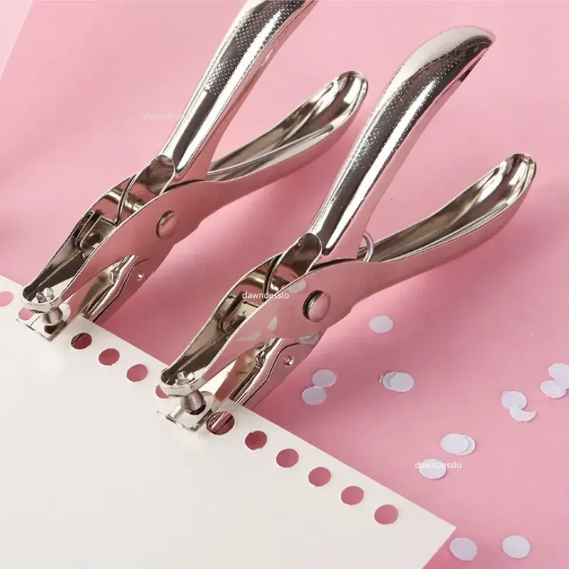 Single Hole Punch 8 Sheet Capacity 6mm Diameter Hole Puncher Hand Paper Scrapbooking Punches