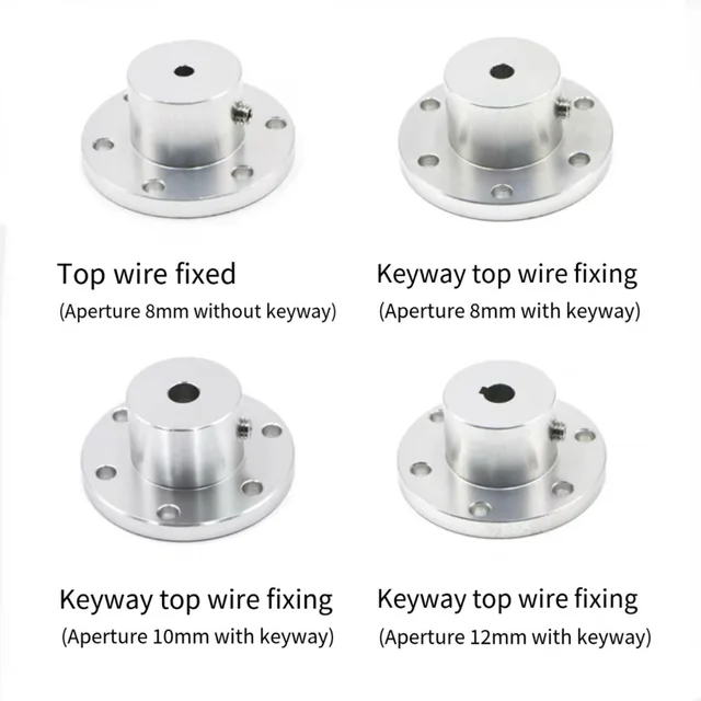 4 Flange Di Accoppiamento Da 8 Mm Con Viti E Chiave - Per Motori Modellini RC - Foto 11