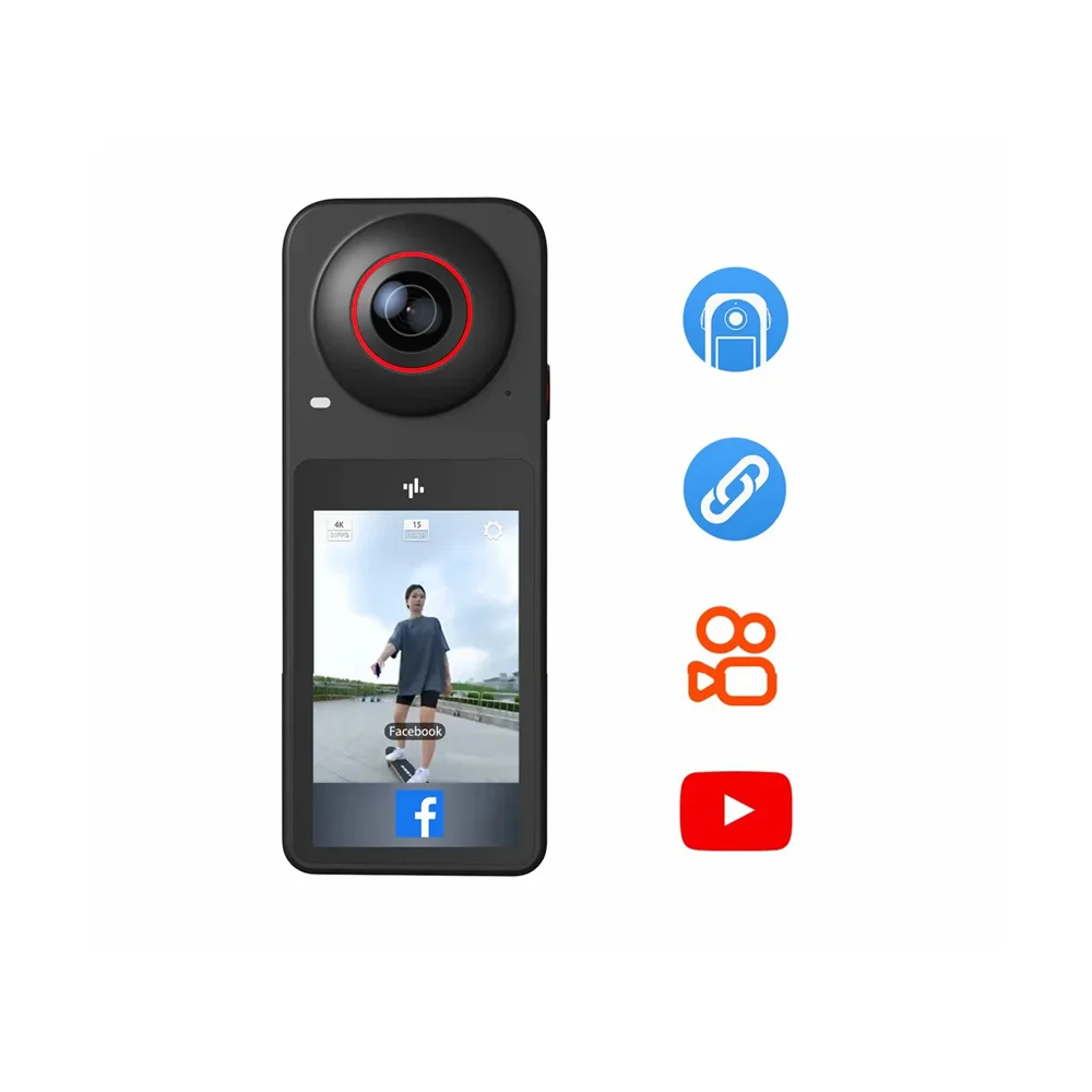 360 Anti Shake Waterproof Panoramic Camera Suitable For Professional Cycling Extreme Sports Live Streaming Exquisite Gift