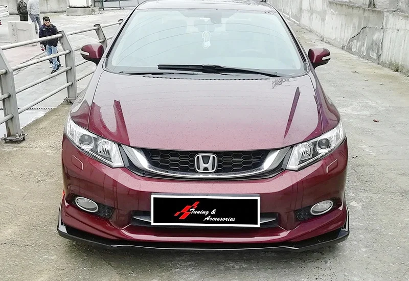 Насадка На передний бампер для Honda Civic Fb6 3 предмета 2012-2016 сплиттер губ пианино