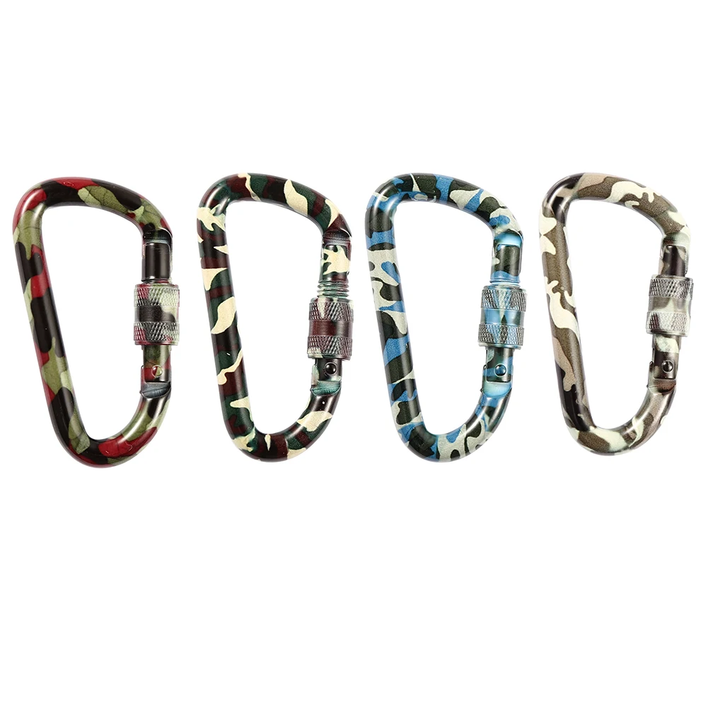 Mountaineering Fast Hang หัวเข็มขัด D Ring Keychain คลิปพวงกุญแจตะขอ