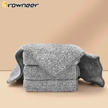 Microfiber Kitchen Towel Thickened Bamboo Charcoal Absorbent Dishcloth 1/2/3/6Pcs Non-stick Oil Rags Household Cleaning Tools