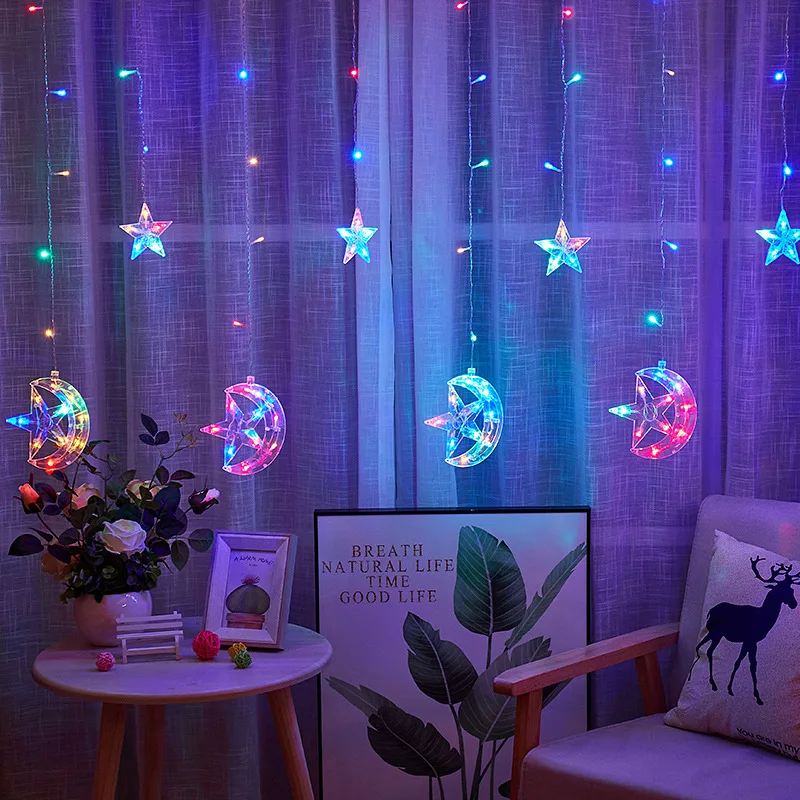 

Christmas Fairy Garland LED String Lights Curtains Lamp Decorations for Home Room Garden Outdoor Indoor Decor Holiday Lighting
