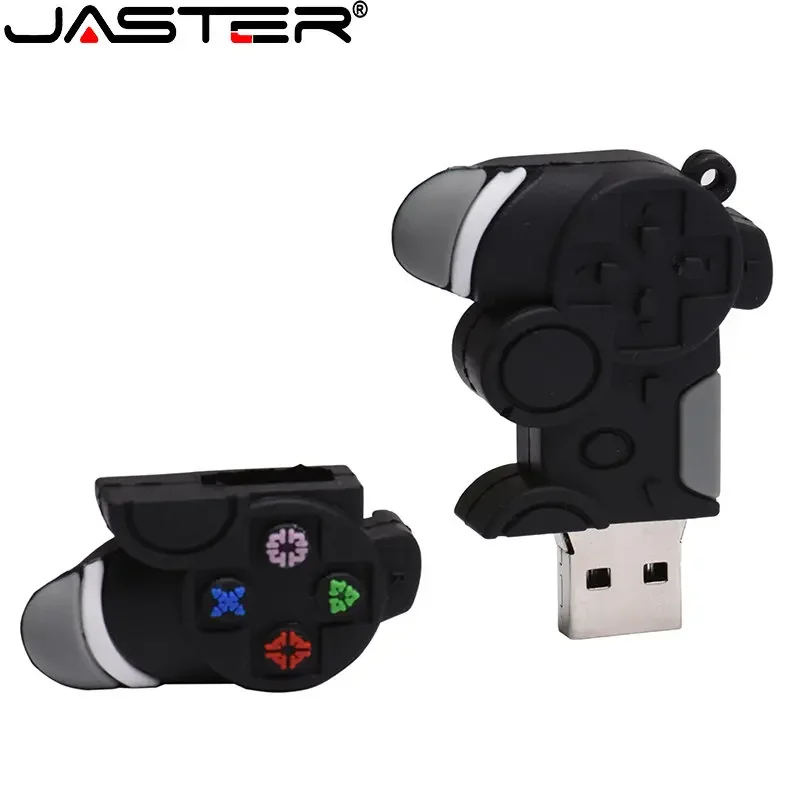 Gamepad Model Pen Drive With Keychain Flash Drives Silicone Black Memory Stick U Disk Gift USB Drive for Children 64GB/32GB/16GB