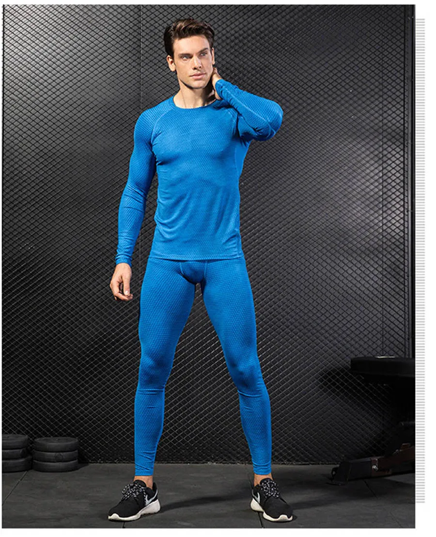 Description Picture 6 of itemThermal Underwear Suit Men 3D Print Thermo T Shirt Thermal Sports Shirt Quick Dry Thermal Underwear Men Long Johns Sets