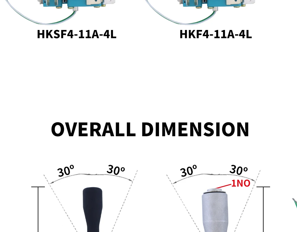 Momentâneo, Interruptores Joystick, KF4-11-4L, Master Monolever, 2Way, 4 Way, 30mm