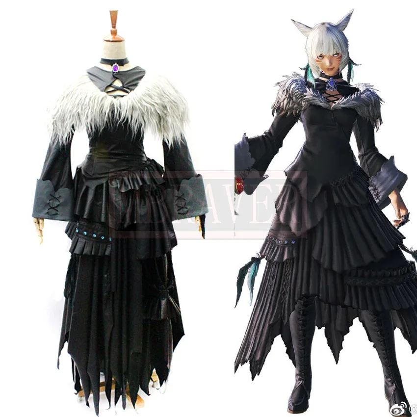 

Final Fantasy XIV FF14 Y'shtola Cosplay Ya Shutora Ruru Costume Christmas Halloween Custom Made Any Size