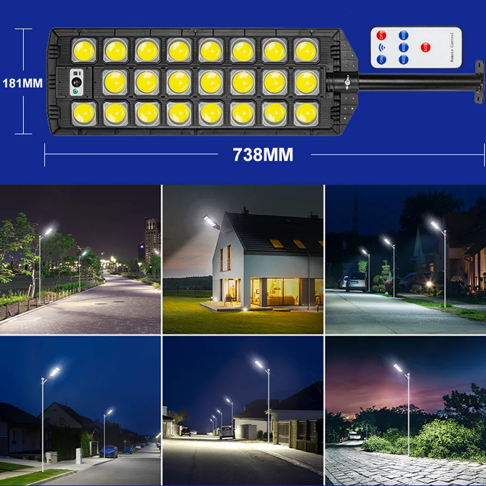 30000W Super Bright Solar Street Light Outdoor 1598 LED Solar Powered Motion Sensor Light IP67 Waterproof Security Garden Lamp solar garden lights led street lamp