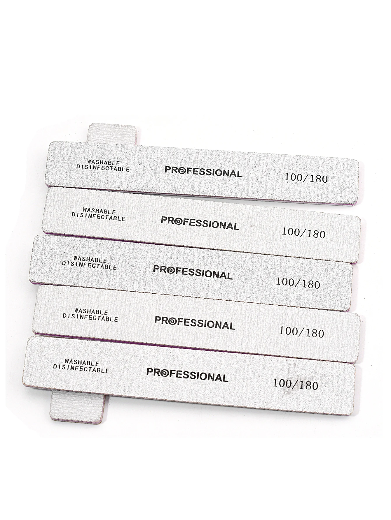 50 Teile/los Nagelfeilen Professionelles Schleifpapier 80/100/180 Körnung Doppelseitig Quadratisch Polieren Waschbar Nägel Datei Maniküre Werkzeug Kits – Detail 11