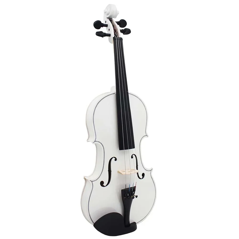 IRIN V-10 4/4 Violin White Solid Wood Violin Set with Cloth Case Bow Professional Stringed Instrument for Practice