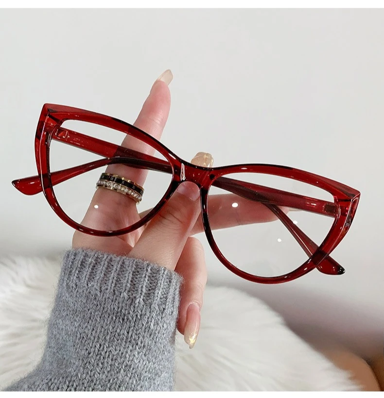Sexy Cat Eye Glasses Women Anti Blue Light Transparent Eyewear Computer Reading Eyeglasses Optical Frame Ocul anti blue light glasses,eyeglasses frames,anti radiation glasses,eyewear frames,women glasses,fashion eyeglasses