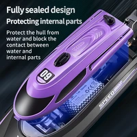 RC Battery Boat 2.4Ghz 25km/h High-Speed Remote Control Racing Electric Speedboat Low Battery Alarm Mini RC Ship Toys Kids Adult 2