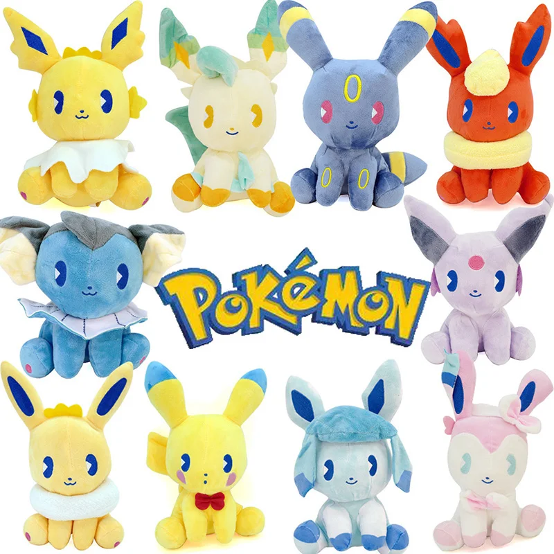 

10PCS/SET POKEMON Plush Dolls Toy Kawaii Glaceon Leafeon Umbreon Espeon Jolteon Vaporeon Flareon Eevee Sylveon Kids Toys Gift