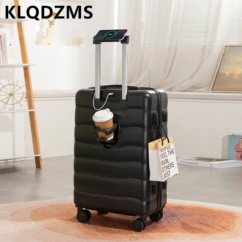 

KLQDZMS Suitcase Set 18"20"22"24"26" PC Boarding Box Men's Trolley Case Girls Carry On Makeup Bag with Wheels Rolling Luggage