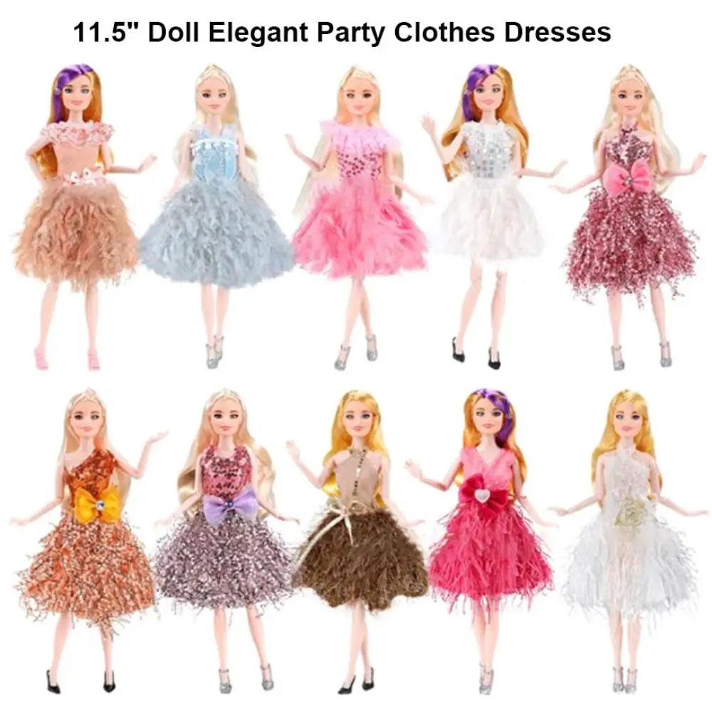 Fashion Doll Party Clothes Elegant Casual Wears Doll Princess Dresses Suit for 30cm Doll/for 1/6 BJD Dolls/for 11.5" Dolls