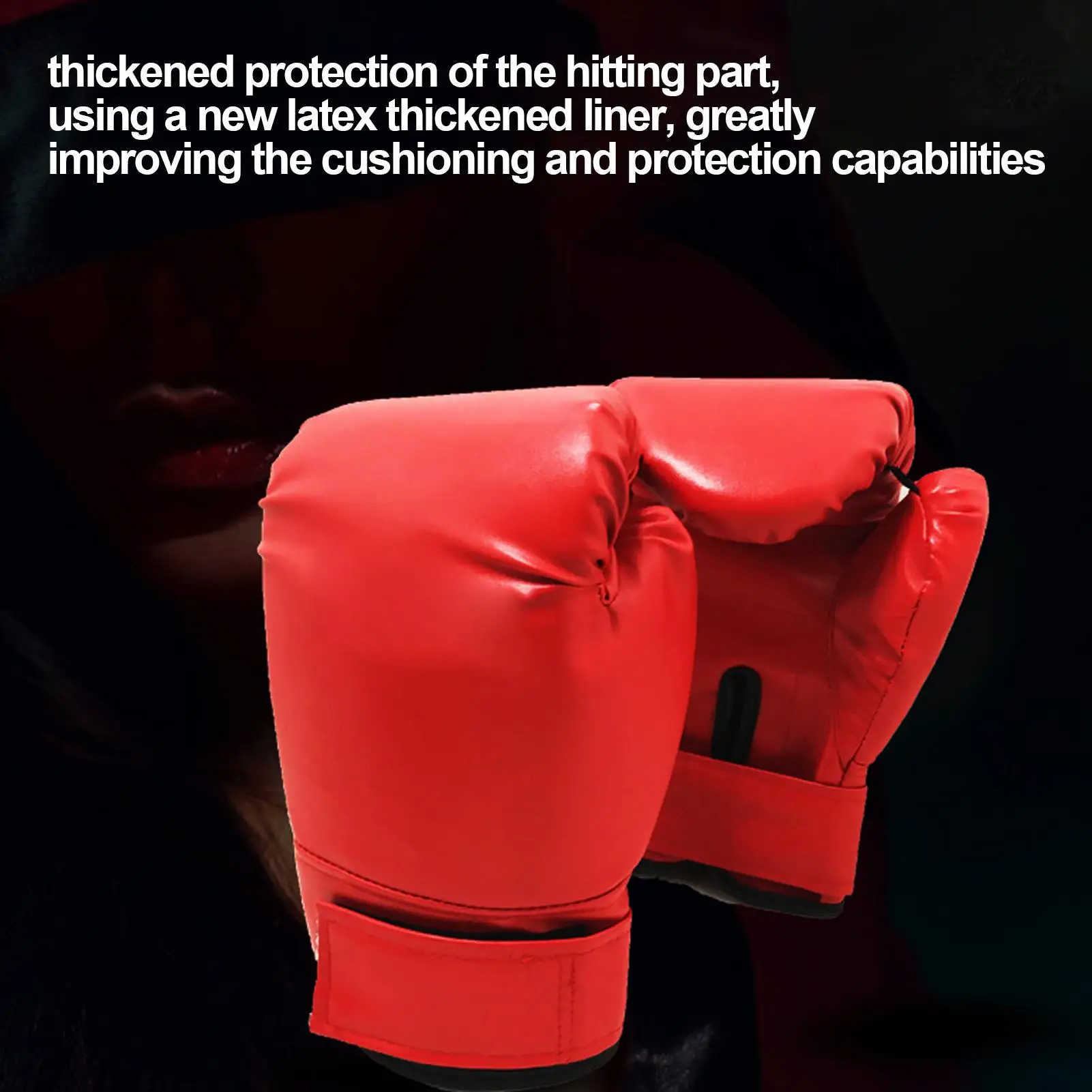 1 Pair Adult Training Gloves Comfortable Breathable Fight Muay Thai Sanda Sports Gloves