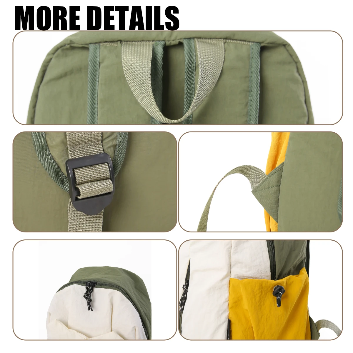 Original Ultra-Lightweight Backpack for Travel, Lightweight Commuting, 2025 New Model, Large-Capacity School Bag for Female College Students, Color-Blocking for Hiking