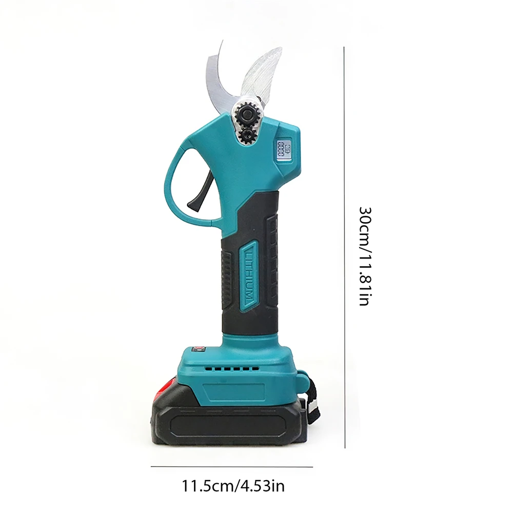 800W 25MM Bürstenlose elektrische Gartenschere mit 2 Gängen, kabellose Schere, Obstbaum-Bonsai-Schneidewerkzeug für Makita 21V Akku – Detail 9