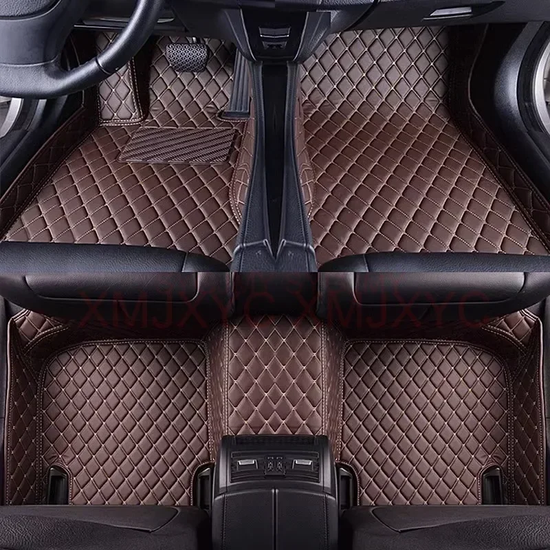 맞춤형 3D 자동차 바닥 매트, BMW X6 E71 2008-2014 F16 G06 X7 G07 6 좌석 7 좌석 인테리어 액세서리, 인조 가죽