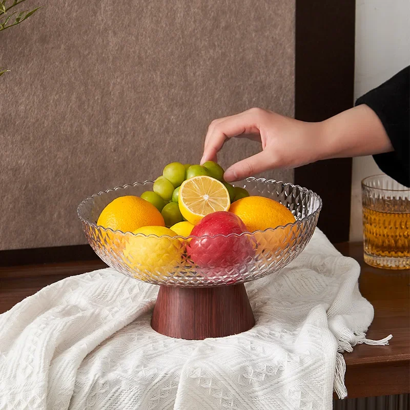 Home Storage Items Fruit Tray End Table Plastic Drain Fruit Dry Candy Snack Plate
