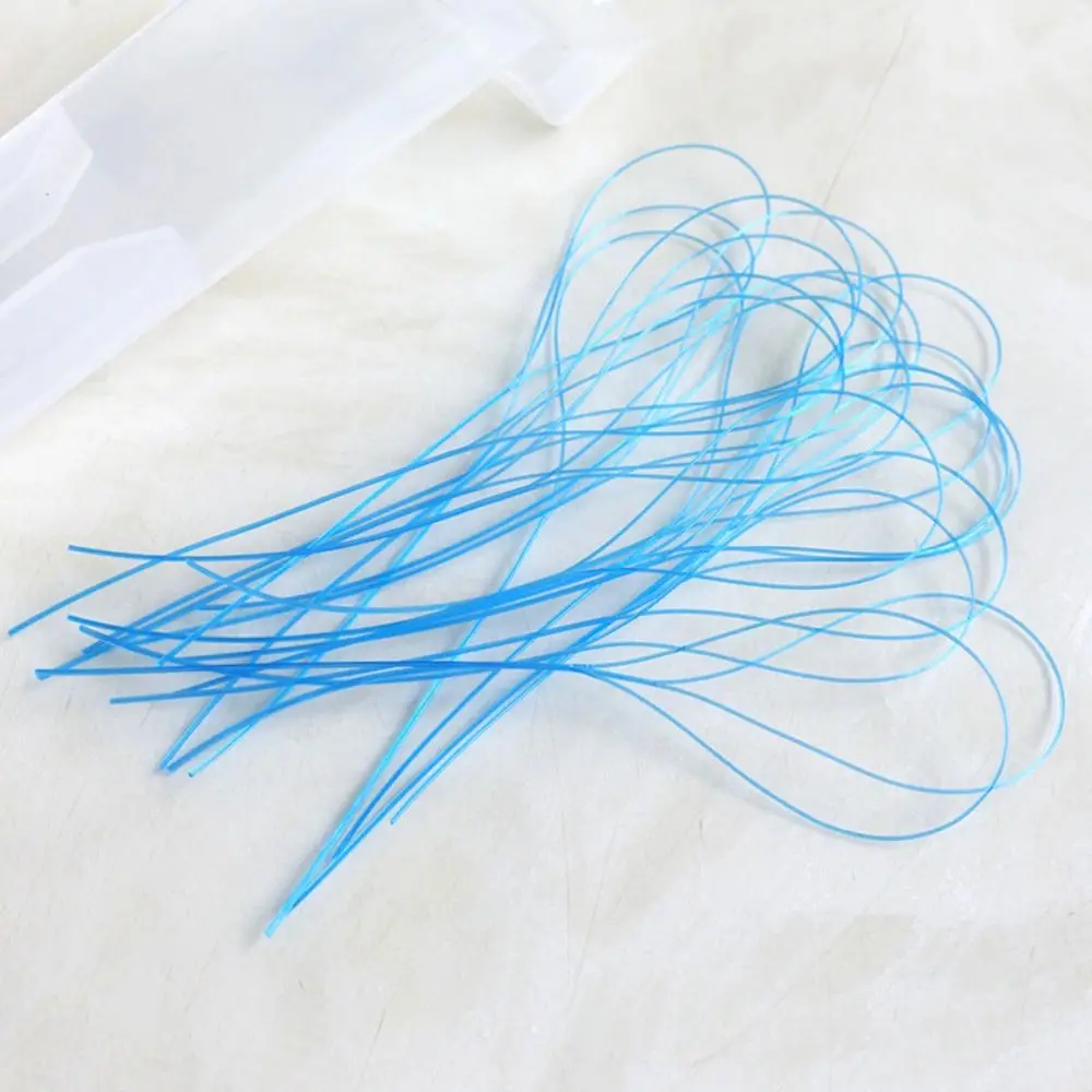 Nylon Loop Design Dental Floss Threaders Interdental Orthodontic Needle Tooth Brackets Wire Holder with Box Cleaning for 70Pcs