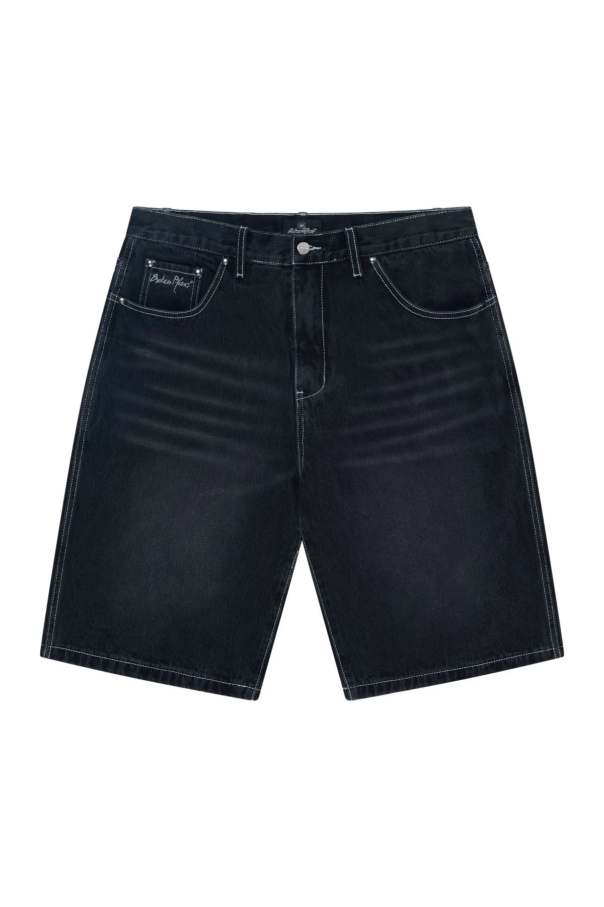 

Y2k Brokenplanet Embroidery Denim Shorts Harajuku Jeans Casual Couples Sweatpants Streetwear Basketball Shorts for men clothing