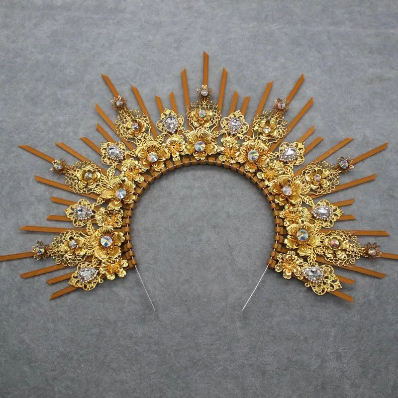 Gothic Halo Goddess Headband for Halloween and Cosplay