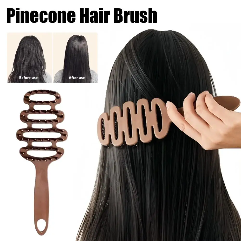 Hollow Scalp Massage Hair Brush – Anti-static Detangling & Fast Drying Styling Tool