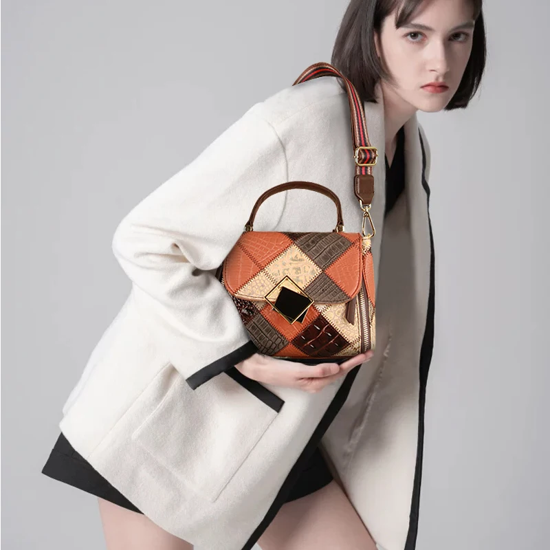 Handbags for Women Designer Brand Shoulder Bags Female Large Capacity Genuine Leather Crossbody Bag Small Exquisite Totes Trend