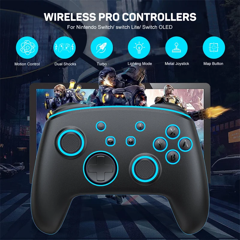 Linyovo Ks11 Controller Wireless Gamepad Pro Controller Per Switch Dual Motor Con Somatosensory Six-Axis Per Nintendo Switch