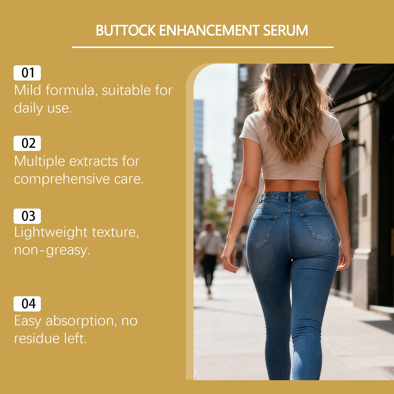 Herbal Buttock Serum - For Women’s Buttock Massage, Shaping Contours, Moisturizing Skin and Enhancing Curves